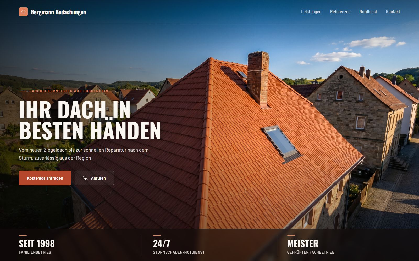 Design-Beispiel Dachdecker
