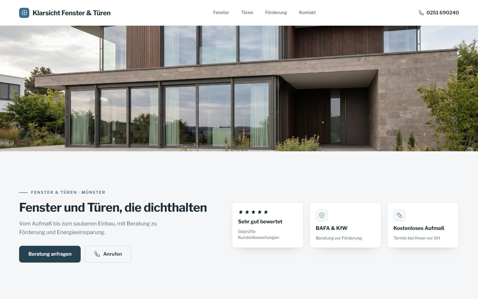 Design-Beispiel Fensterbau