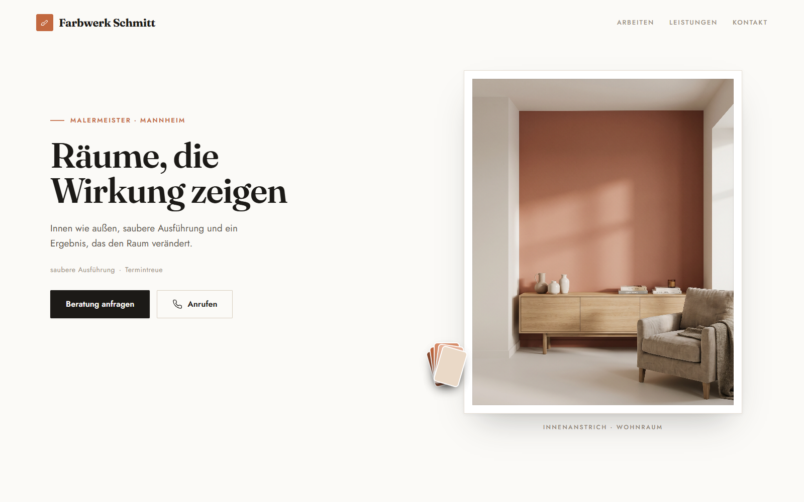 Design-Beispiel Maler